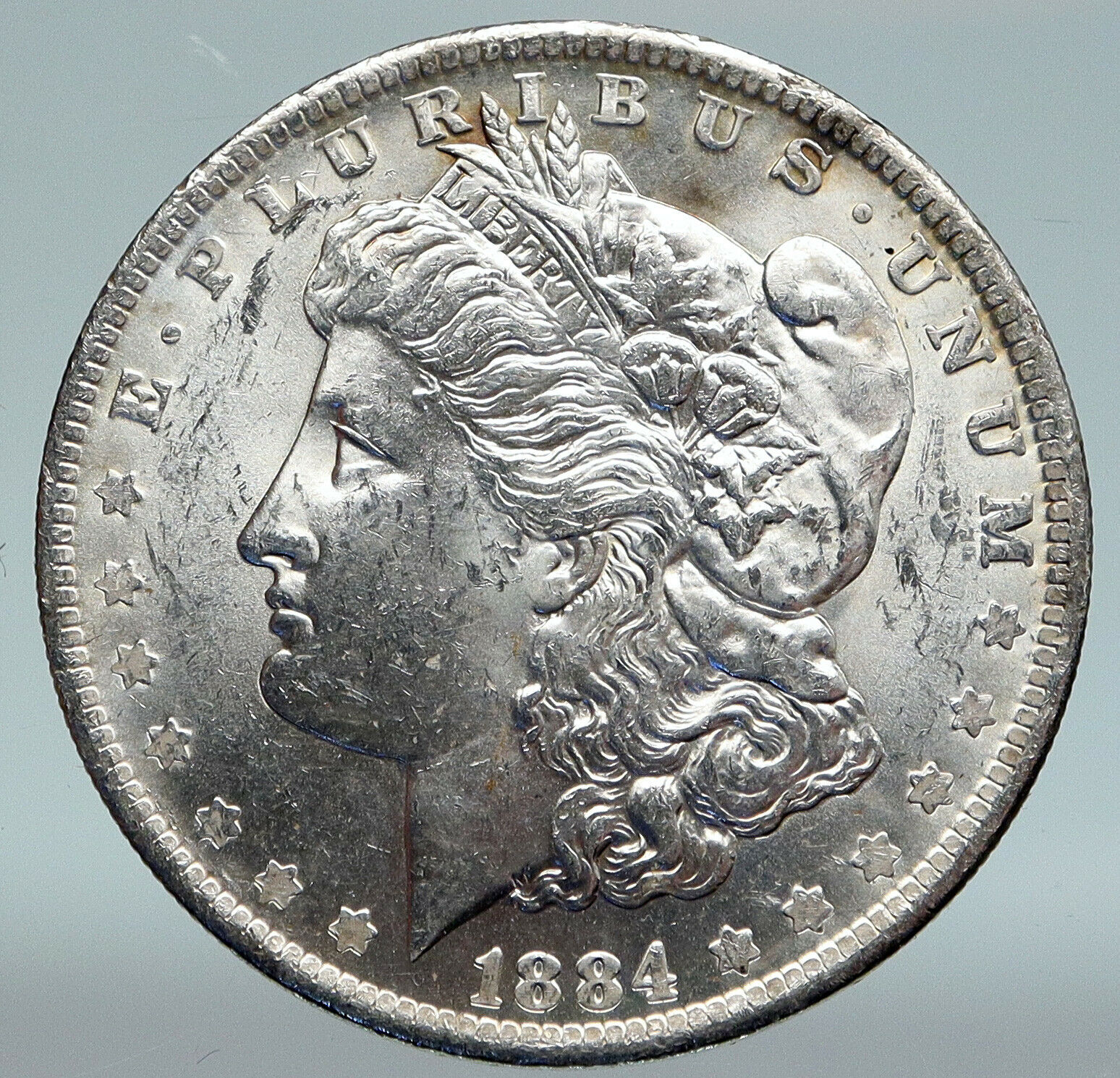 1884 UNITED STATES of America USA BALD EAGLE Silver Morgan Dollar Coin i89386