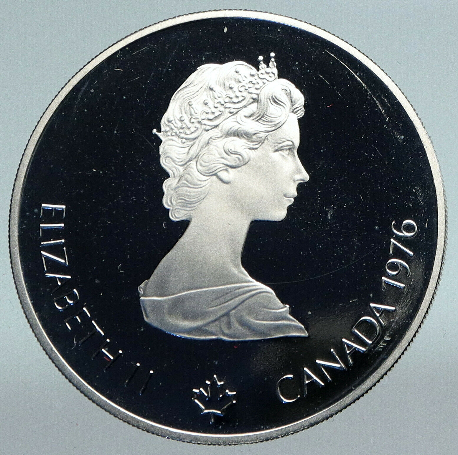 1976 CANADA Elizabeth II Olympics Montreal Village Proof Silver $5 Coin i89780