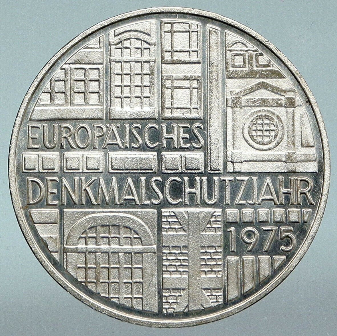 1975F Germany European Historic Monuments Proof Silver 5 Mark German Coin i89795