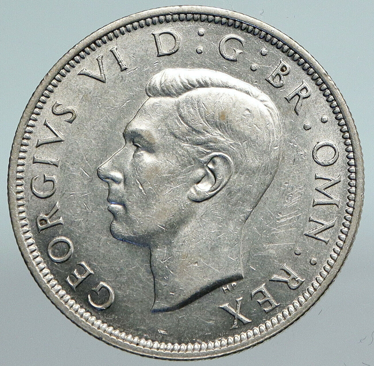 1940 Great Britain United Kingdom UK GEORGE VI OLD Silver Half Crown Coin i89918