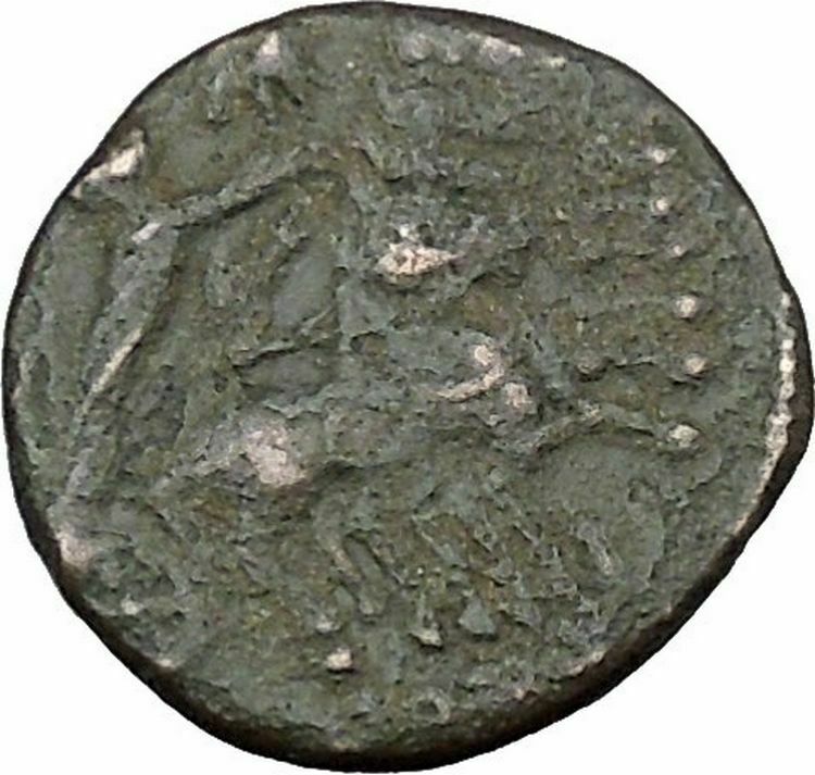 Saint CONSTANTINE I the Great in CHARIOT to GOD HAND in HEAVEN Roman Coin i37861