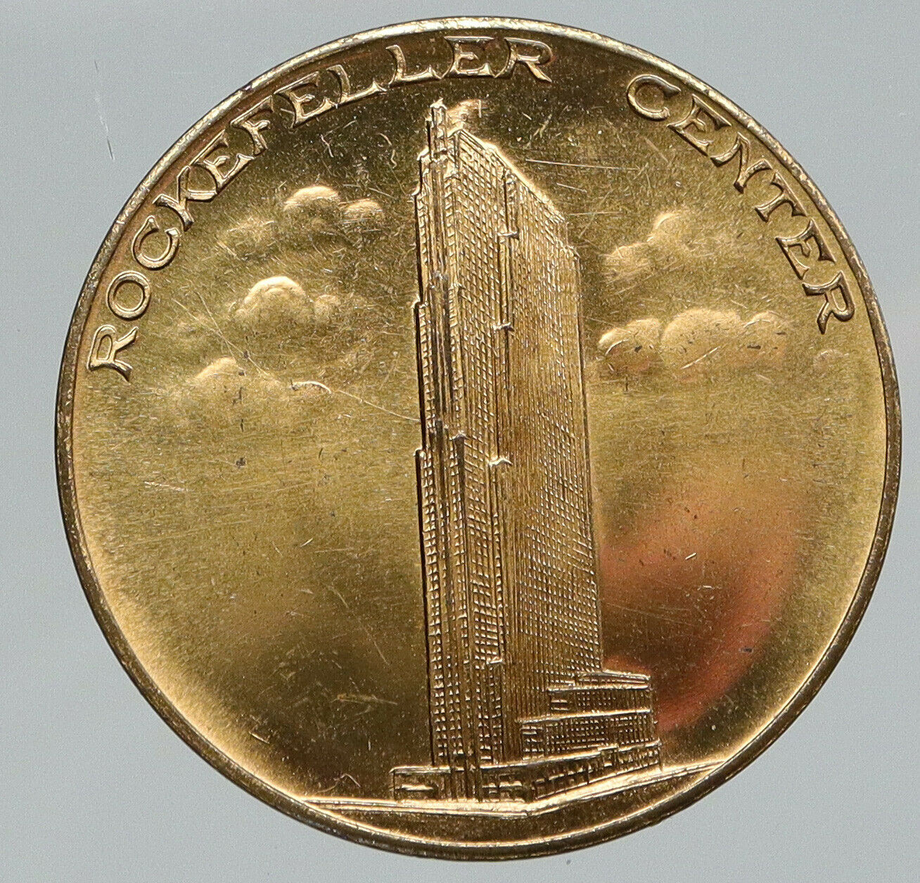 1934 United States USA New York ROCKEFELLER CENTER Hobby Show OLD Medal i91807