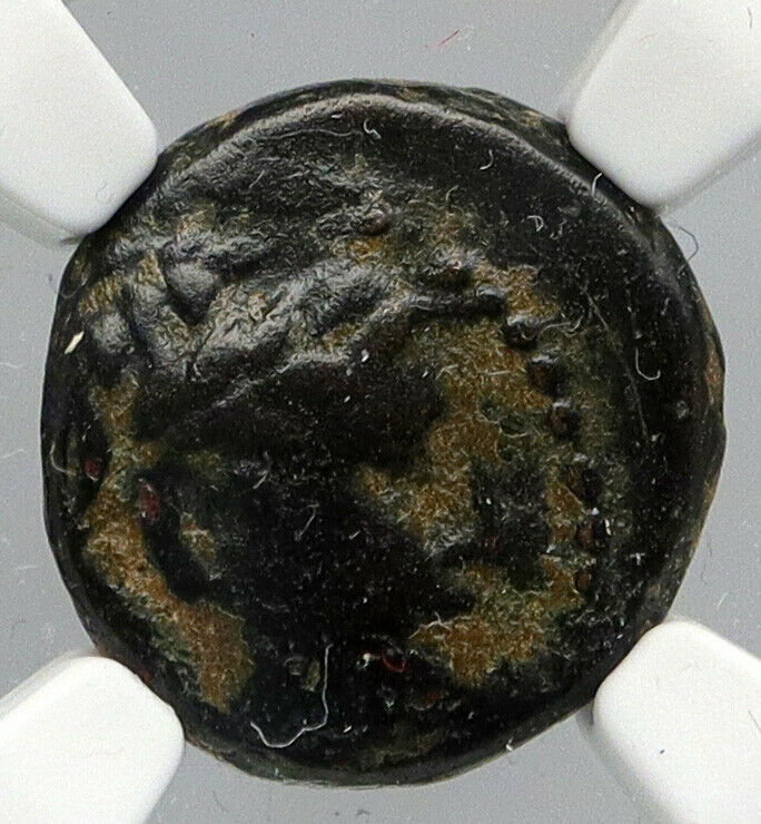 ANTIOCHUS III Seleucid Vintage ANTIQUE Ancient Greek Coin APOLLO Coin NGC i90640