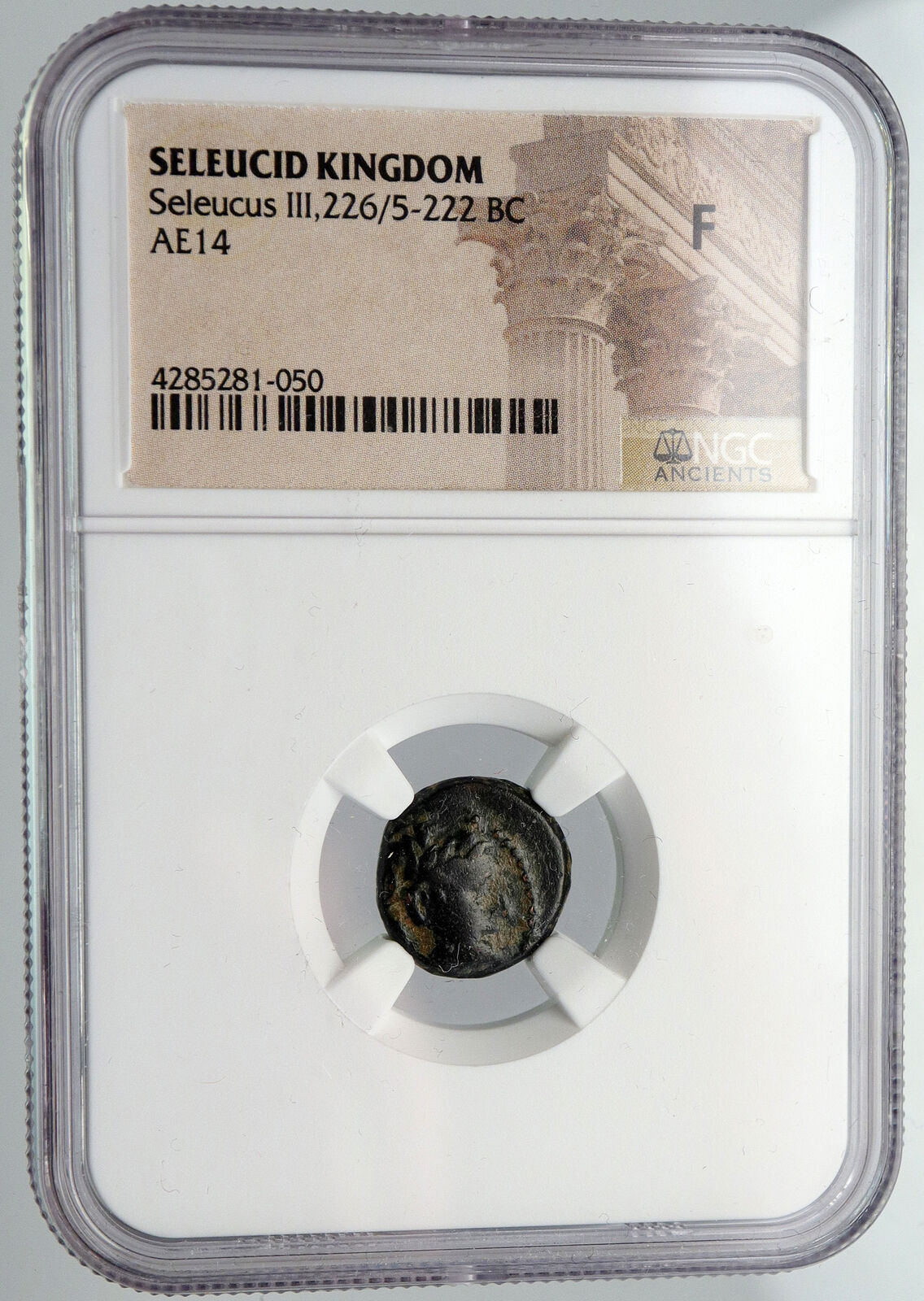 ANTIOCHUS III Seleucid Vintage ANTIQUE Ancient Greek Coin APOLLO Coin NGC i90640