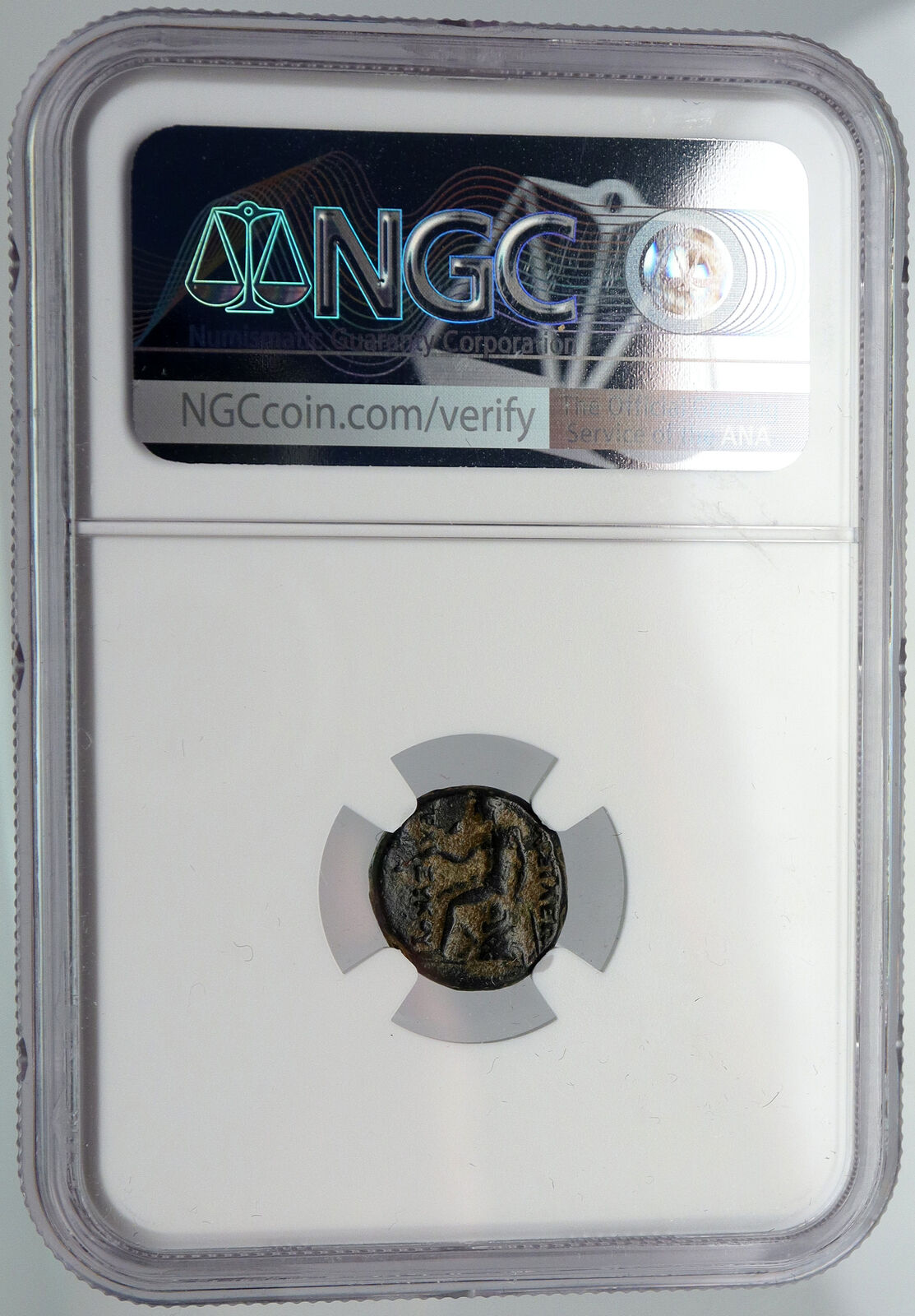 ANTIOCHUS III Seleucid Vintage ANTIQUE Ancient Greek Coin APOLLO Coin NGC i90640