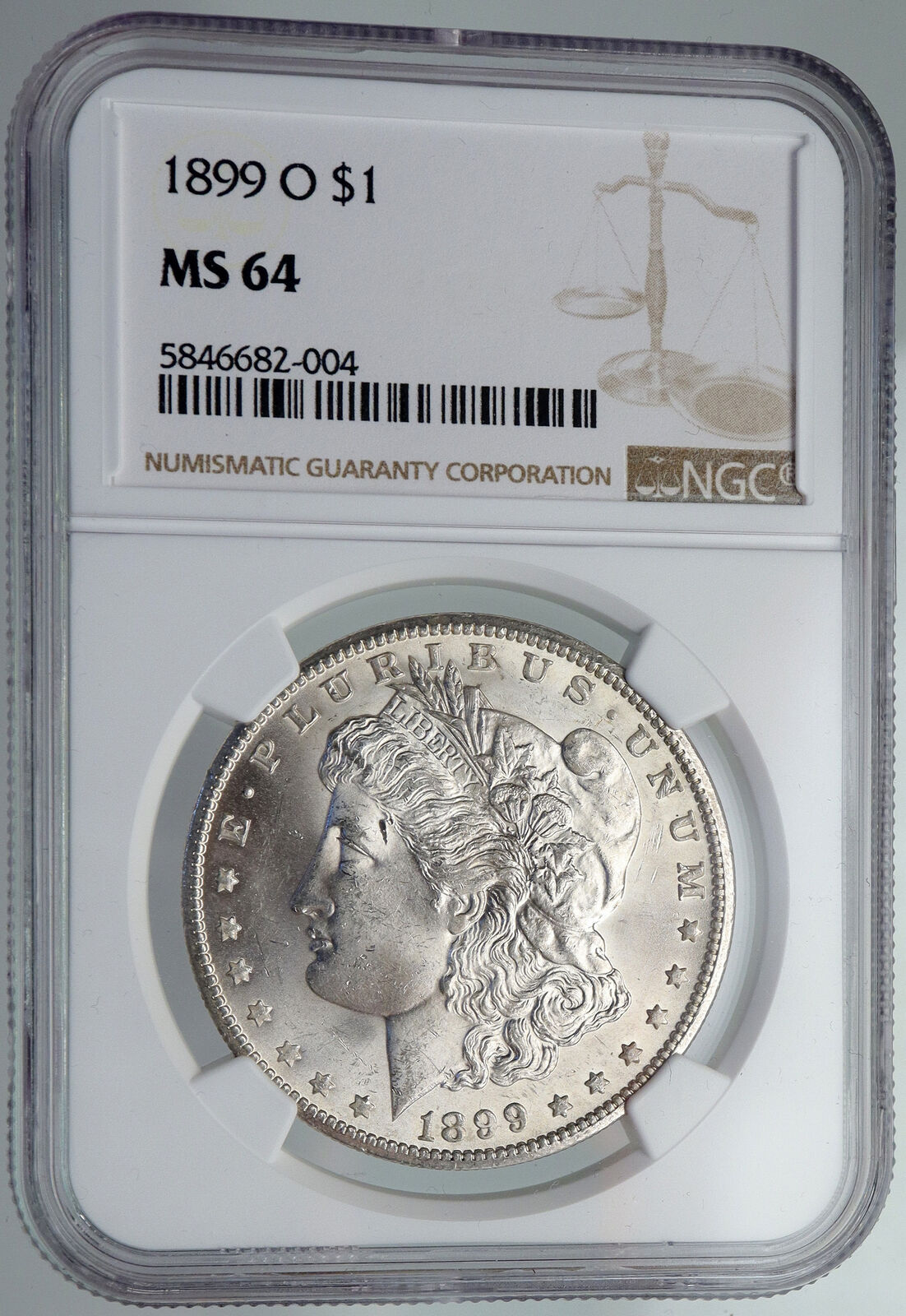 1899 O UNITED STATES of America SILVER Morgan US Dollar Coin EAGLE NGC i87445