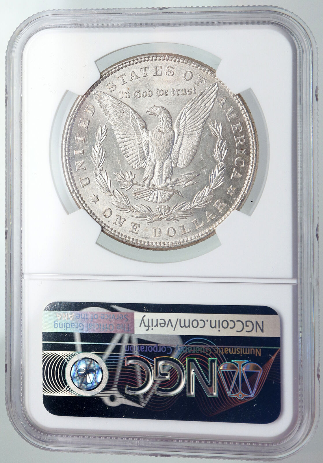 1886 P UNITED STATES of America SILVER Morgan US Dollar Coin EAGLE NGC i87449