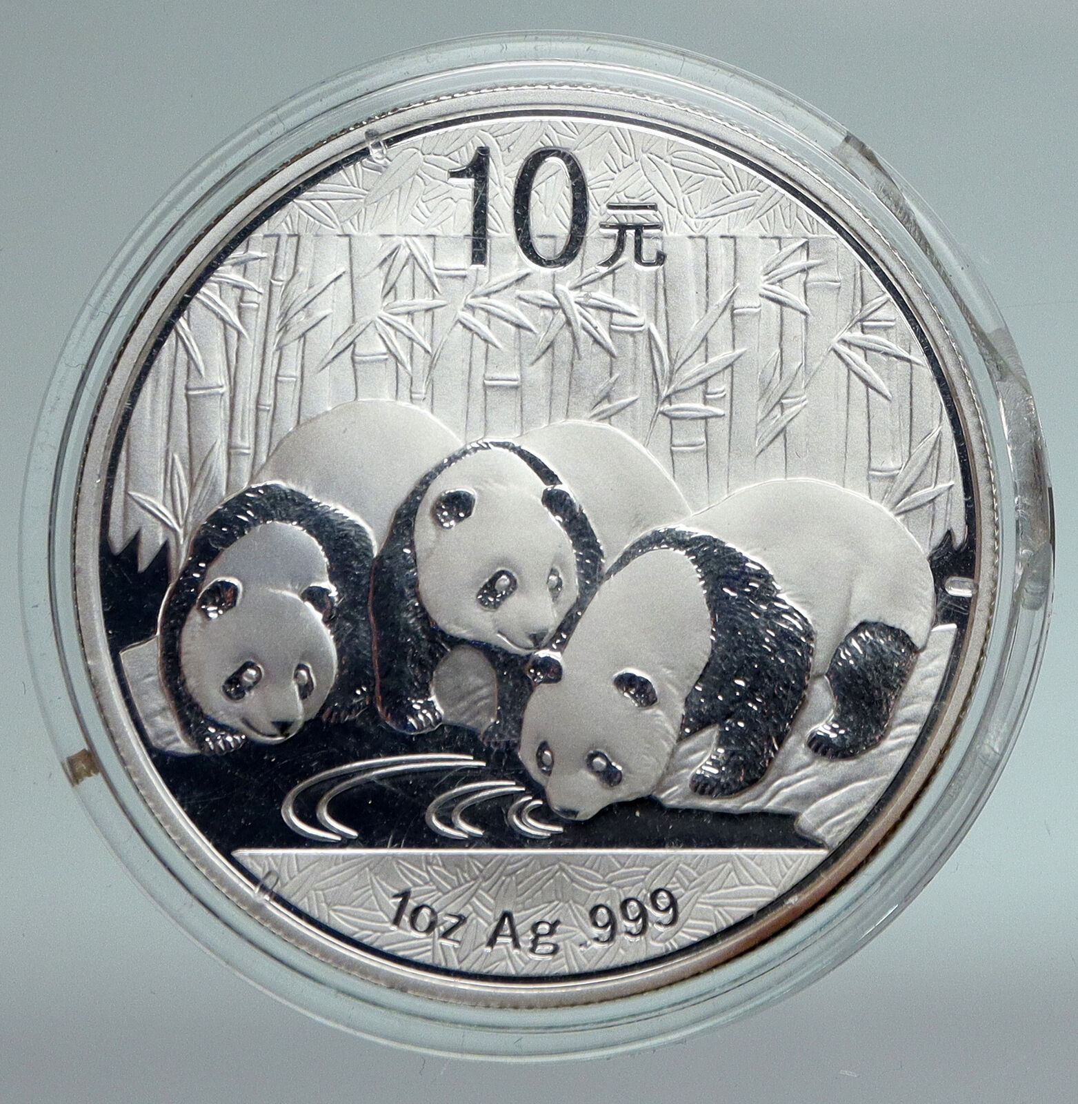 2013 CHINA 3 PANDAS Bamboo TEMPLE HEAVEN Prf Silver 10 Yuan Chinese Coin i90949