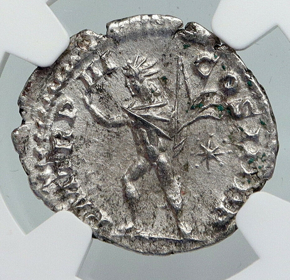 ELAGABALUS 218AD Rome Ancient Silver Roman ANTIQUE Old LIBERTY NGC Coin i87442