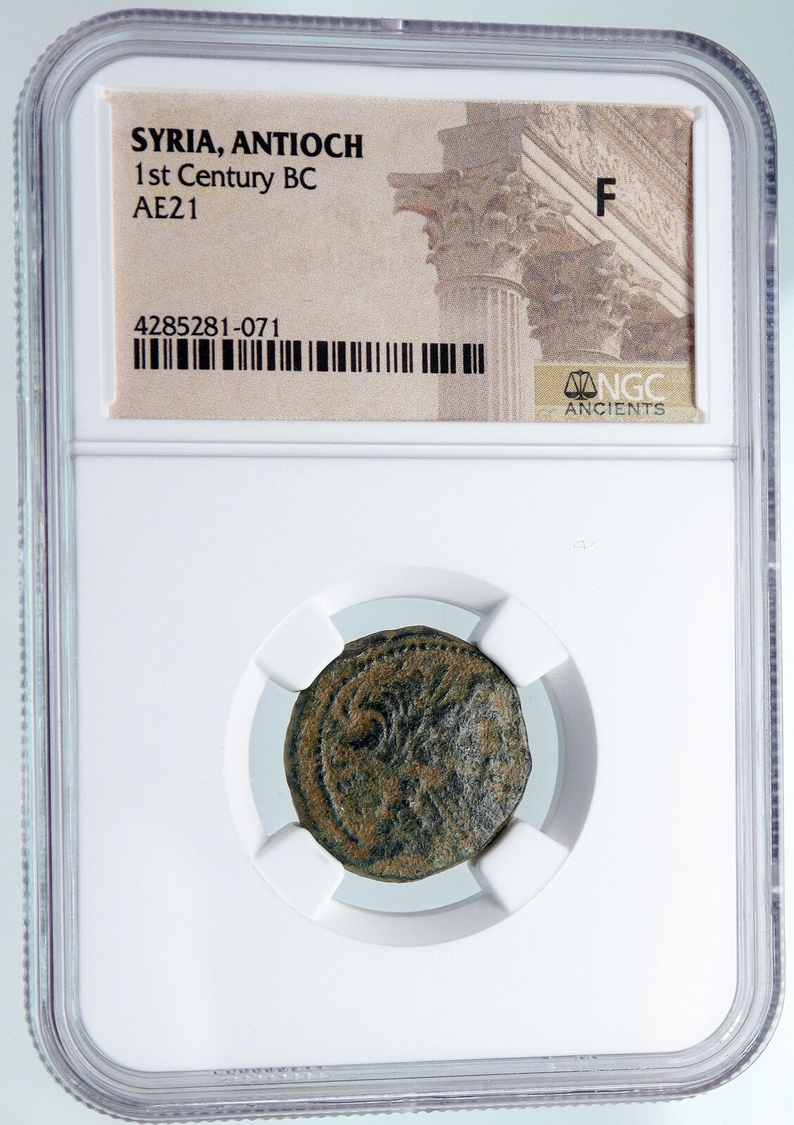 ANTIOCH in SELEUKIS and PIERIA Zeus & Nike Ancient Greek Coin RARE NGC i89559