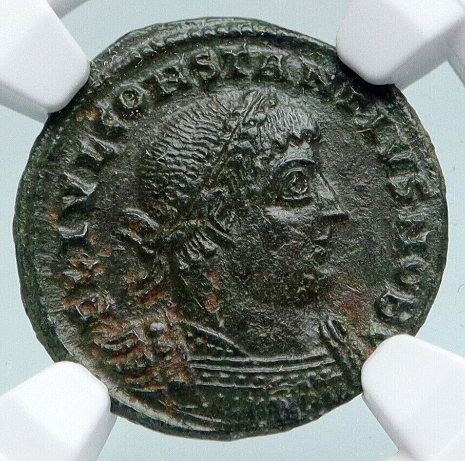 CONSTANTIUS II Constantine the Great son 330AD OLD Roman Coin Legion NGC i89689