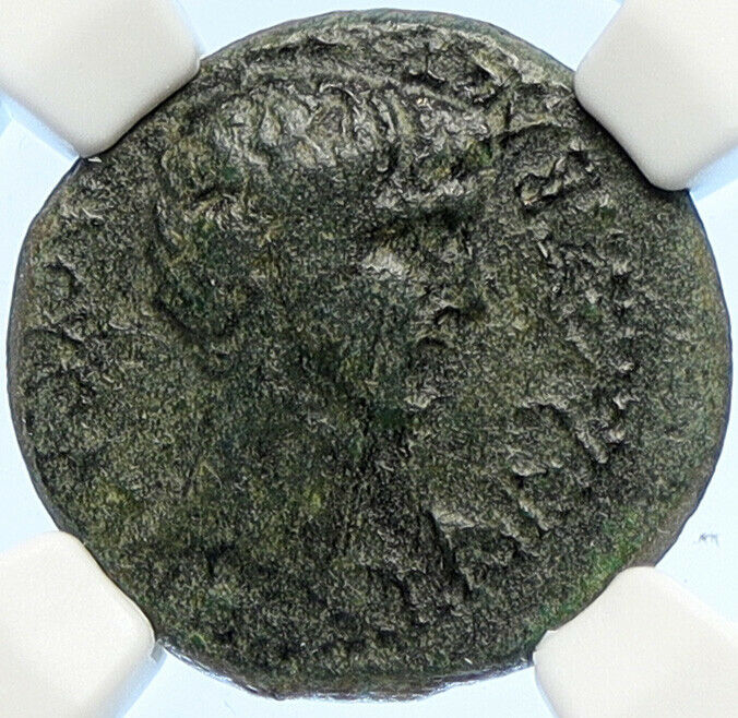 AUGUSTUS Proconsul Asinius Gallus ATHENA Antique Ancient Roman Coin NGC i106615