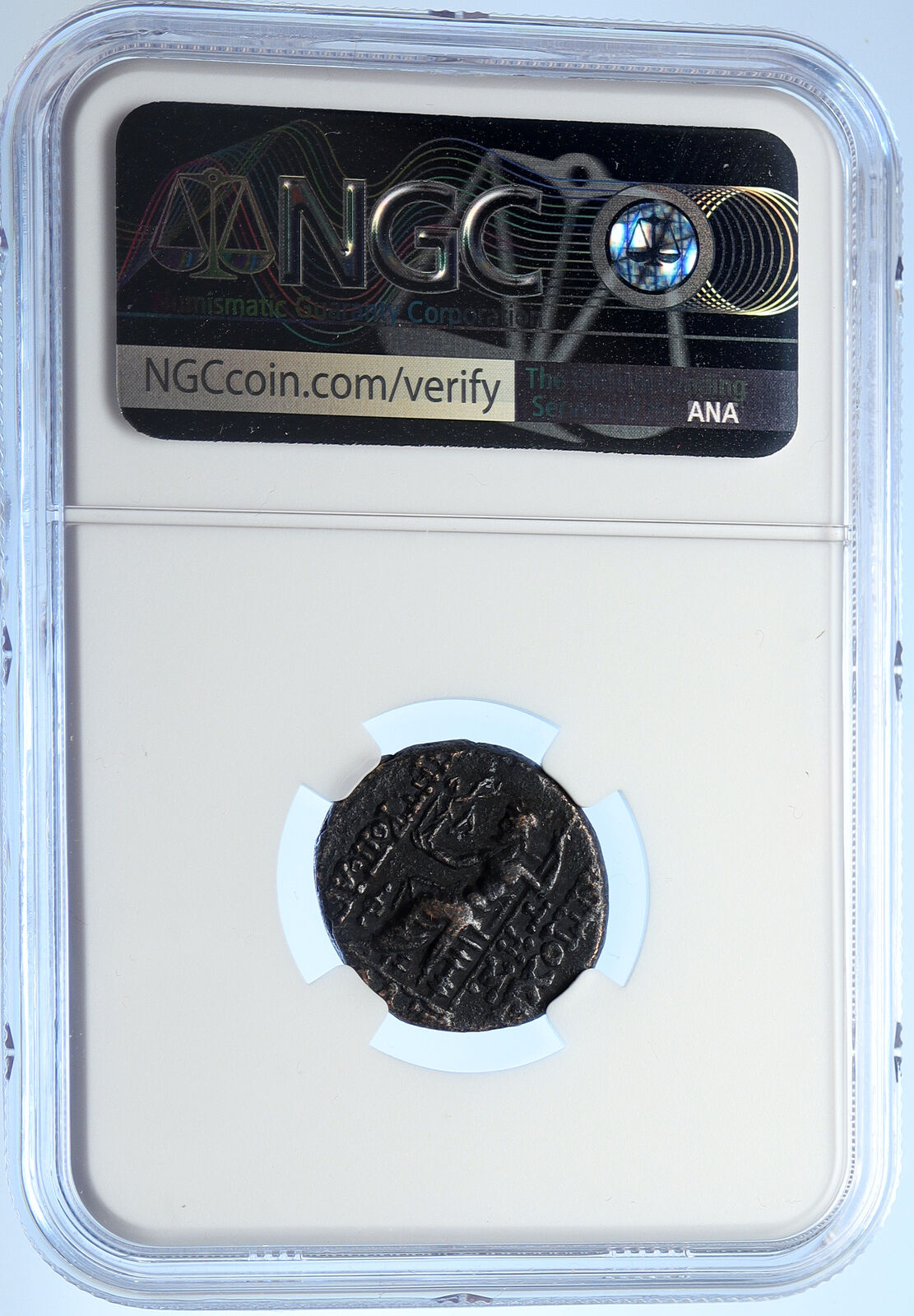 ANTIOCH on the ORONTES Authentic Ancient 41BC Greek Coin w NIKE ZEUS NGC i106672