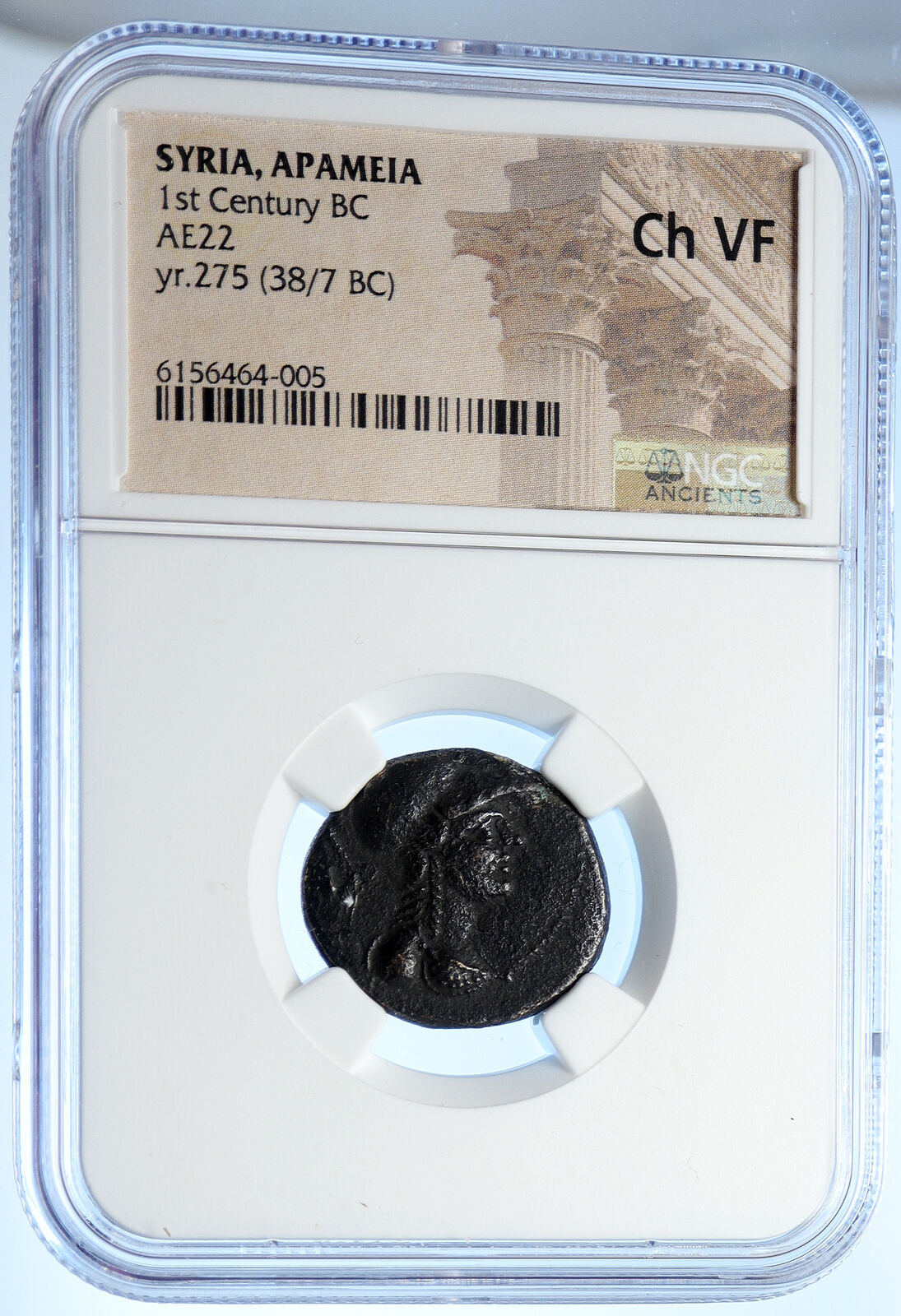 APAMEIA Seleukis ANTIQUE Ancient Authentic Greek Coin ATHENA & NIKE NGC i106670