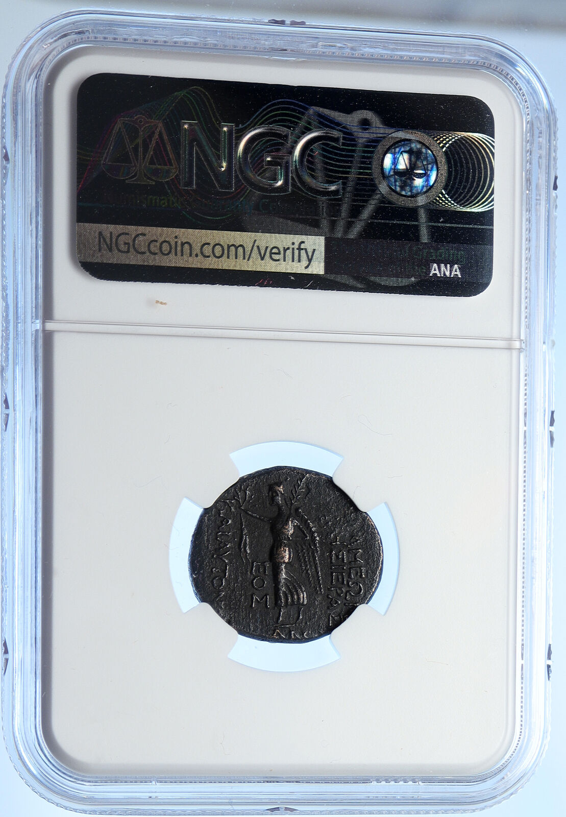 APAMEIA Seleukis ANTIQUE Ancient Authentic Greek Coin ATHENA & NIKE NGC i106670