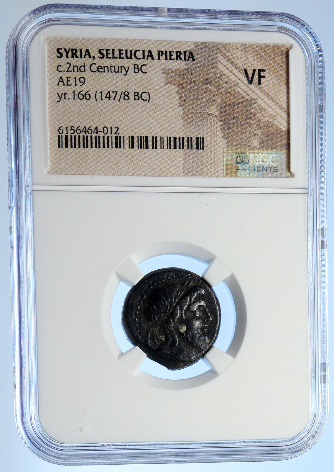 SELEUKIS in PIERIA 100BC Zeus Winged THUNDERBOLT Ancient Greek Coin NGC i106677