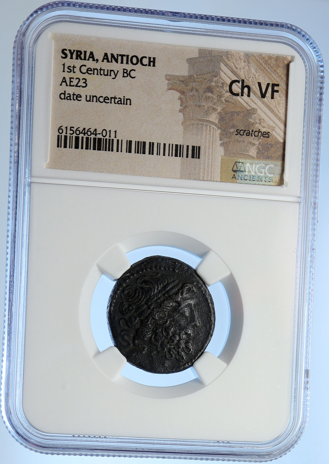 ANTIOCH on the ORONTES Authentic Ancient Old Greek Coin w NIKE ZEUS NGC i106676