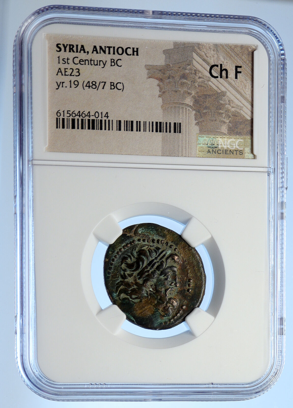 ANTIOCH on the ORONTES Authentic Ancient 48BC Greek Coin NIKE TYCHE NGC i106679