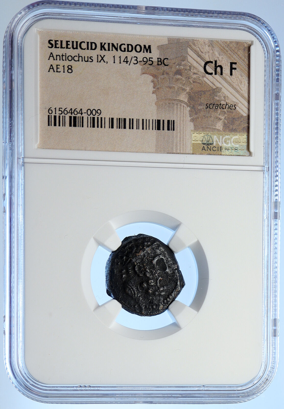 ANTIOCHOS IX KYZIKENOS Ancient OLD Seleukid Greek Coin HERCULES NGC i106674