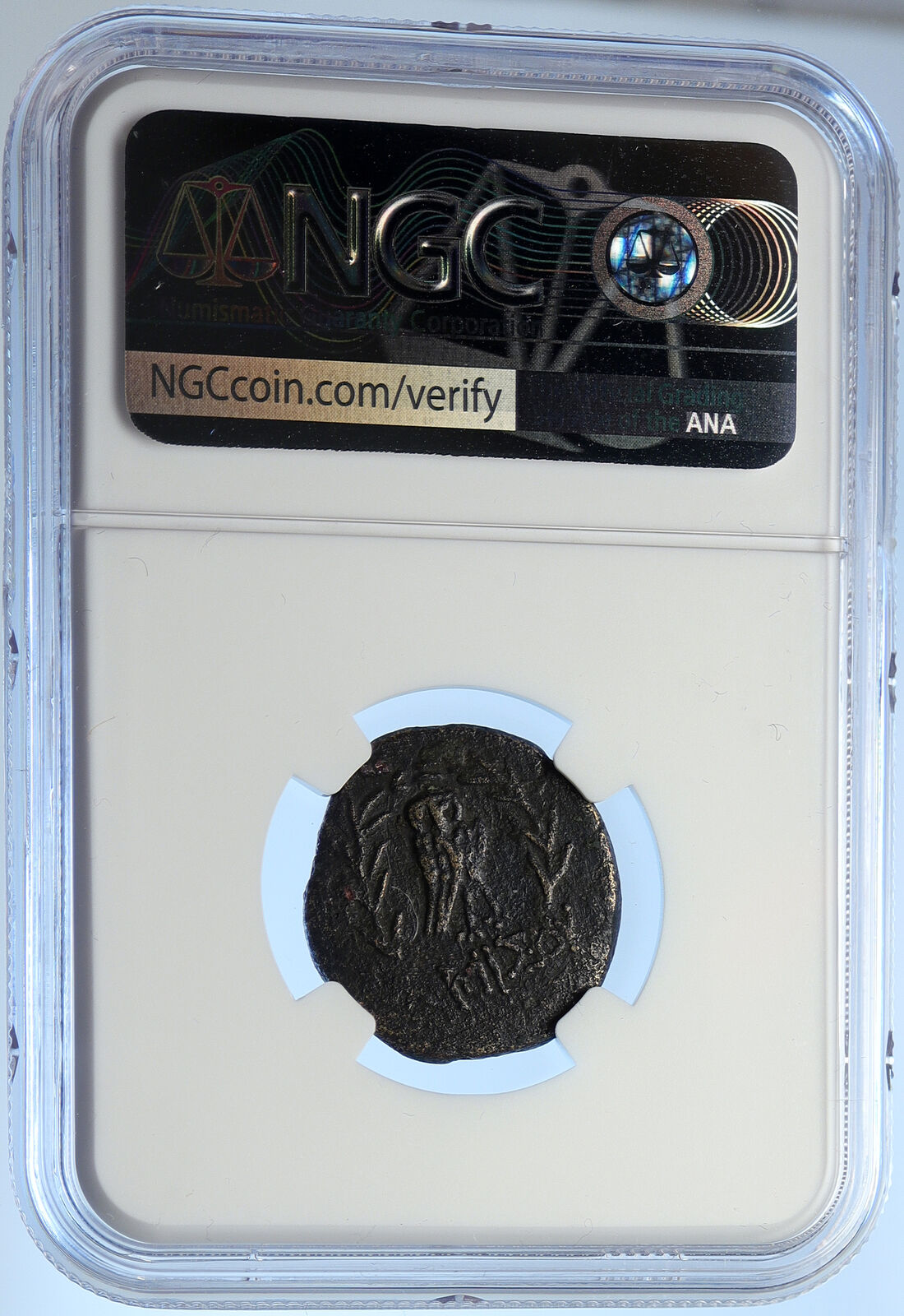 AMISOS - PONTUS Mithradates VI the Great GORGON NIKE Old Greek Coin NGC i106688