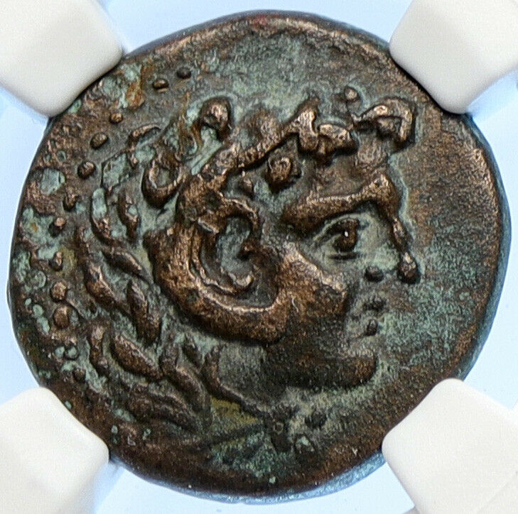 ALEXANDREIA in CILICIA Alexandria Greek Coin HERCULES LION HEAD ZEUS NGC i106694