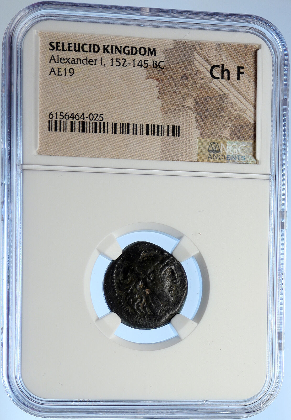 Alexander I Balas Seleucid Kingdom ANTIQUE Ancient Greek Coin APOLLO NGC i106690