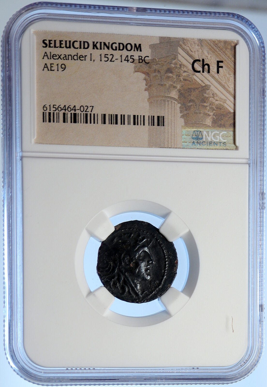 Alexander I Balas Seleucid Kingdom ANTIQUE Ancient Greek Coin APOLLO NGC i106692