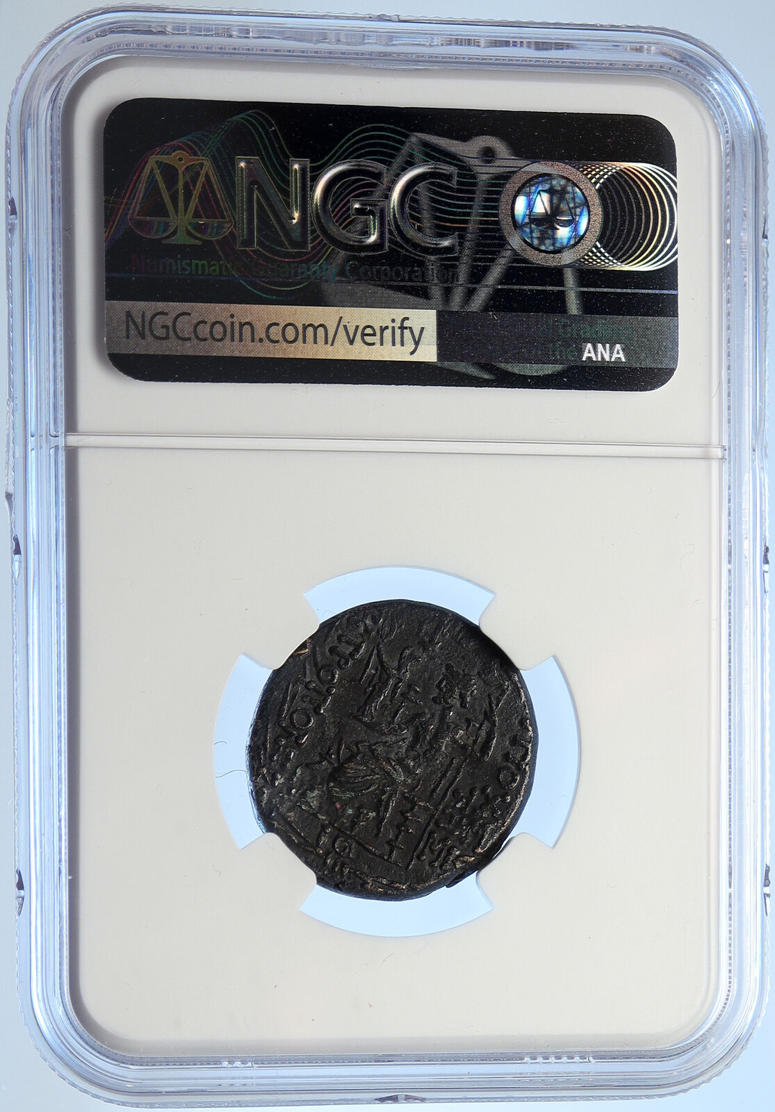 ANTIOCH Genuine Authentic Ancient 48BC Genuine Greek Coin ZEUS NIKE NGC i106703