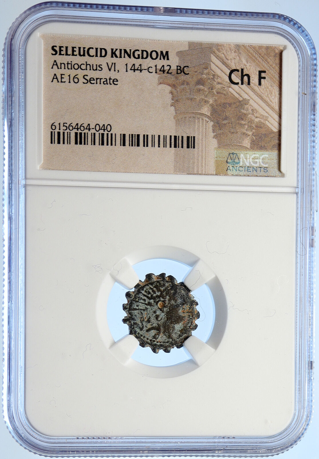 ANTIOCHOS VI Dionysos Ancient Seleukid ANTIQUE OLD Greek Coin HORSE NGC i106705