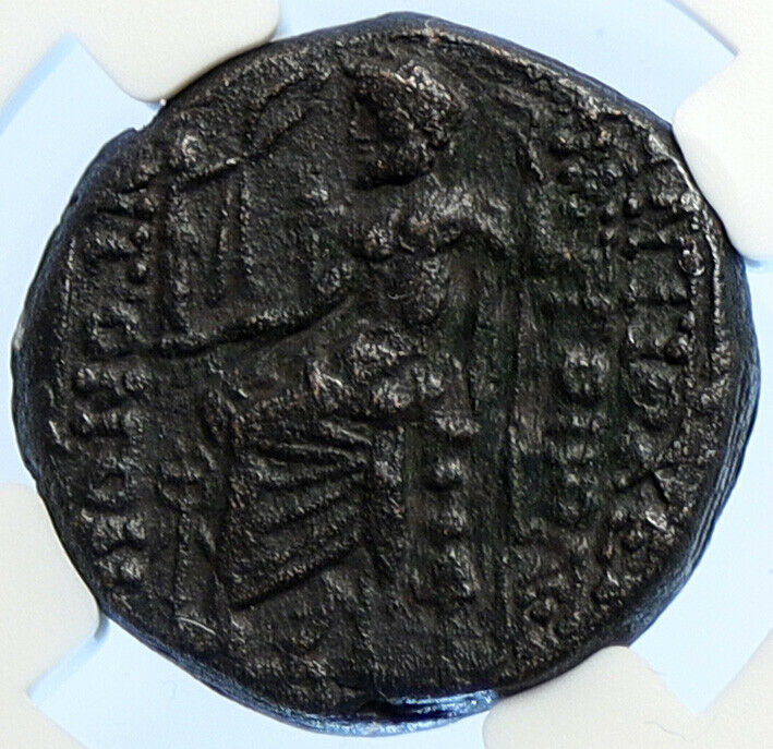 ANTIOCH on the ORONTES Seleukis Pieria Ancient 63BC Greek Coin ZEUS NGC i106706