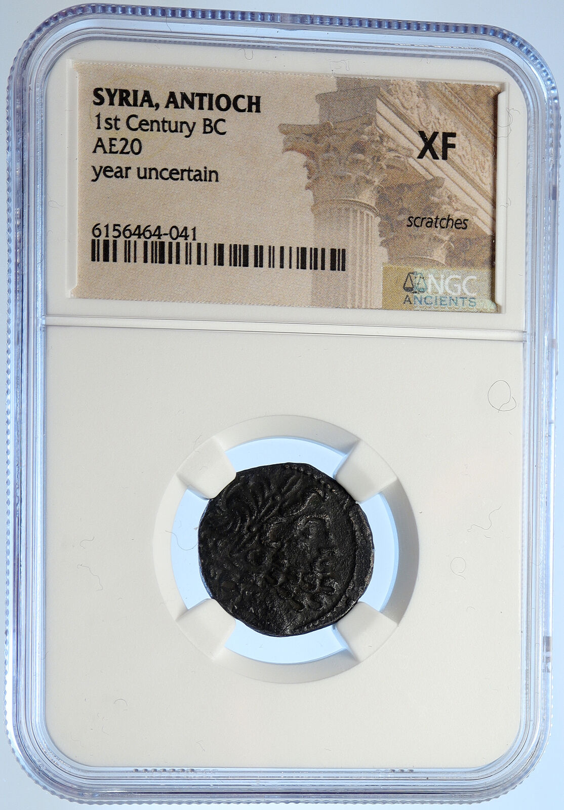 ANTIOCH on the ORONTES Seleukis Pieria Ancient 63BC Greek Coin ZEUS NGC i106706