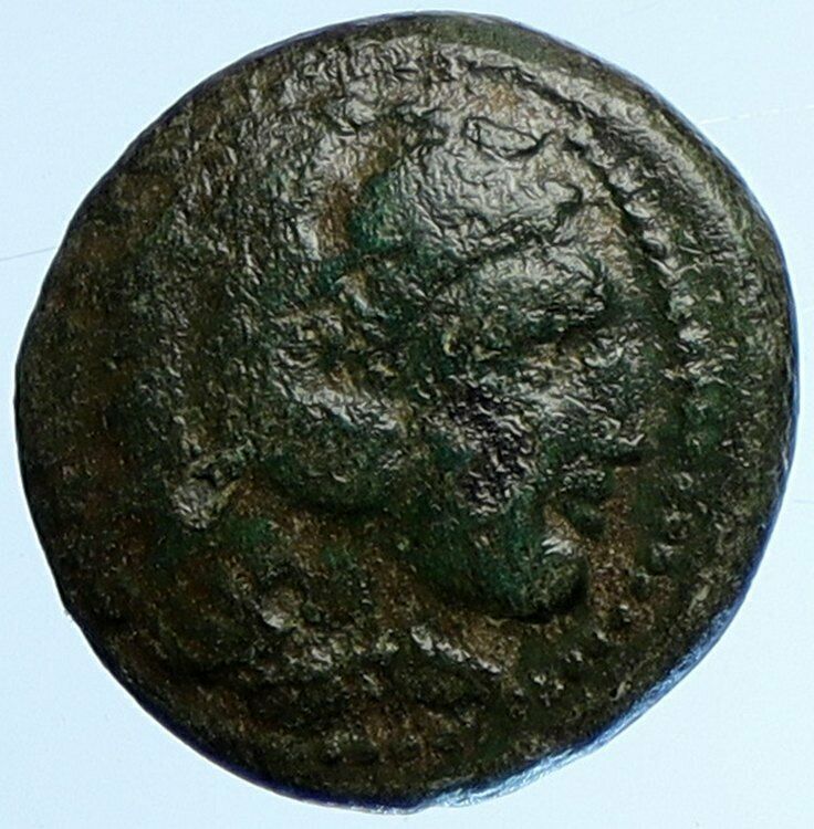 ALEXANDER III the GREAT Macedonia Ancient OLD Greek Coin HERCULES WEAPON i110105