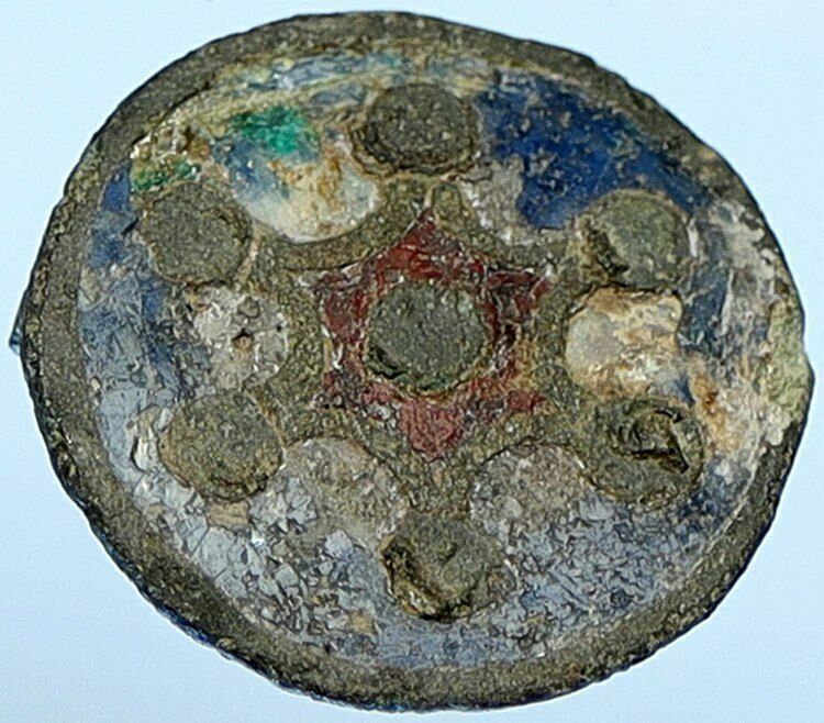 100-300 AD Ancient Roman Christian Hexagram Fibula OLD Jewelry Artifact i108562