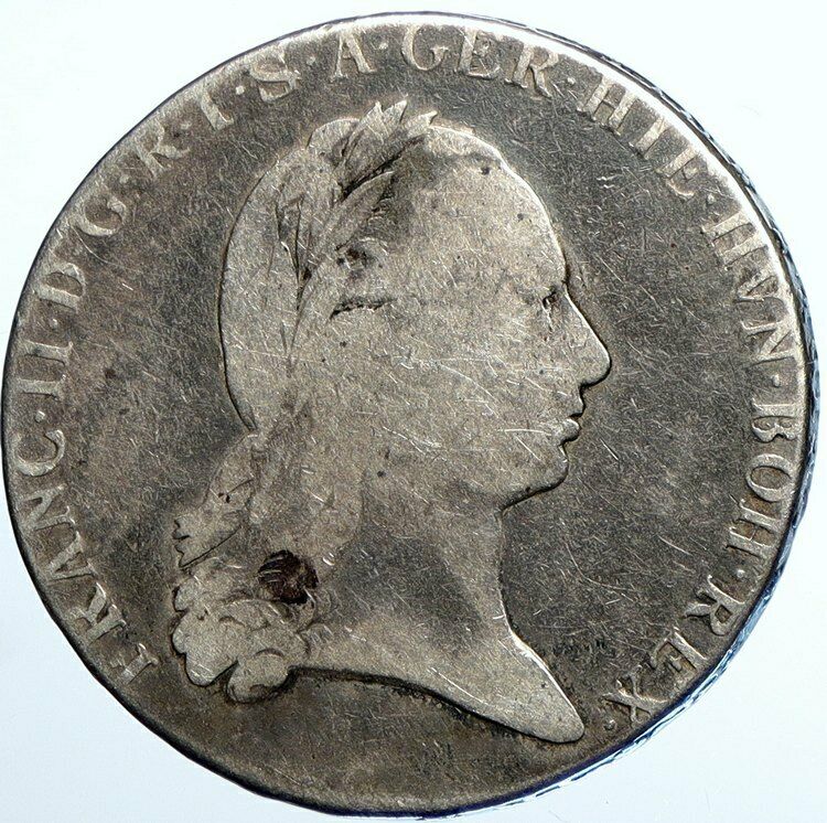 1795 AUSTRIAN NETHERLANDS Belgium Emperor Franz II Silver Thaler Coin i110229