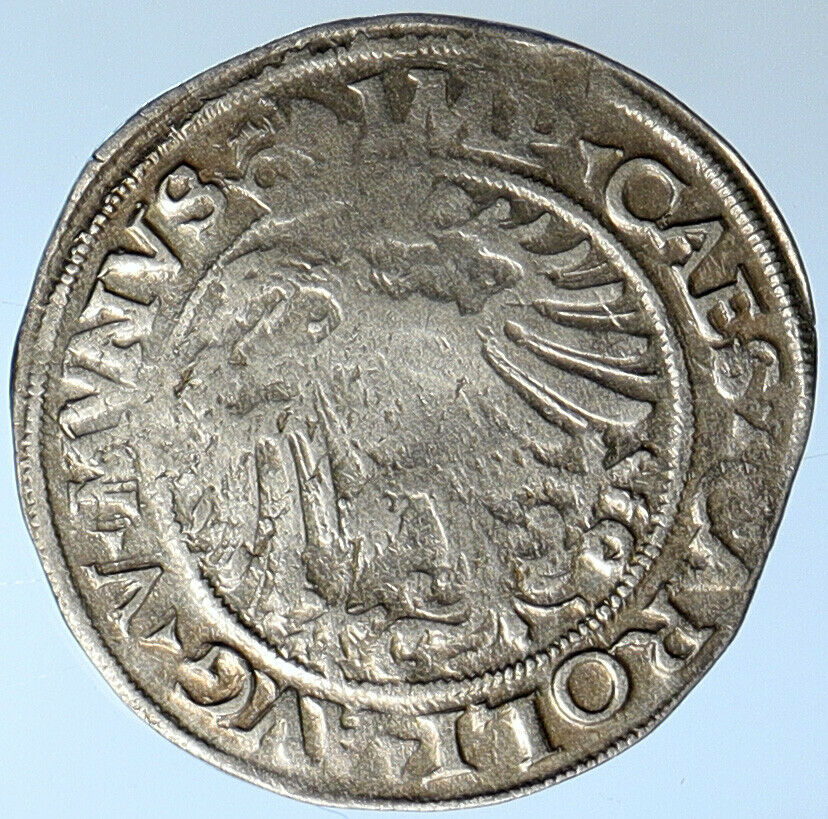 1531 GERMAN STATE Free City Augsburg EAGLE & SHIELD Silver Batzen Coin i110225