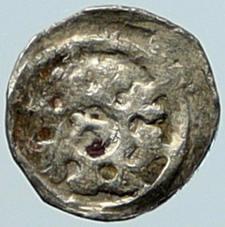 1250 HUNGARY Medieval SILVER Coin of BELA IV with JEWISH HEBREW LETTER i96655