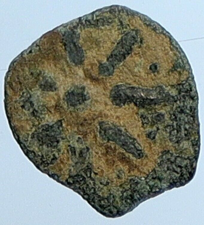 ALEXANDER JANNAEUS Biblical Jerusalem Jewish Widow's Mite Coin HEND 1153 i110469