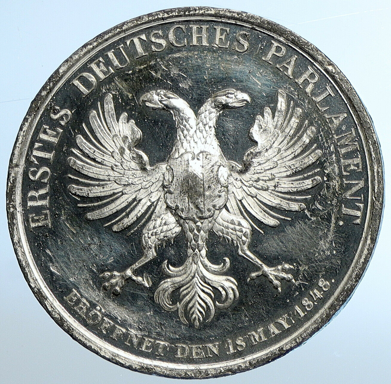 1848 GERMANY FRANFURT PARLIAMENT Formation ANTIQUE Founding German Medal i111056