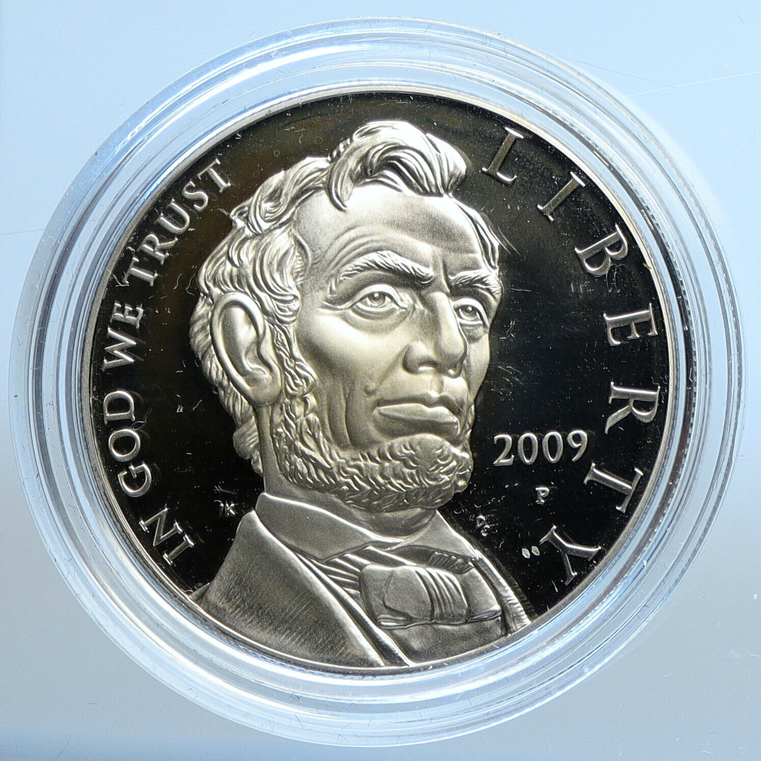 2009 P UNITED STATES President Abraham Lincoln PROOF SILVER Dollar Coin i111153