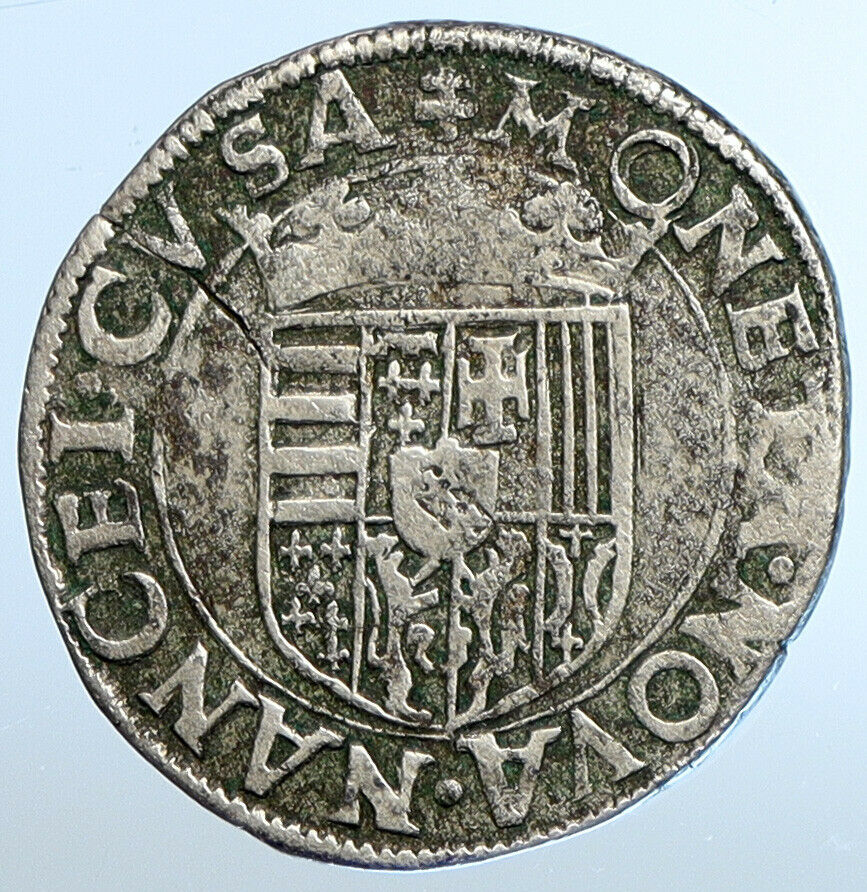 1545-1608 FRANCE Duke Charles III Province LORRAINE Silver Teston Coin i111082