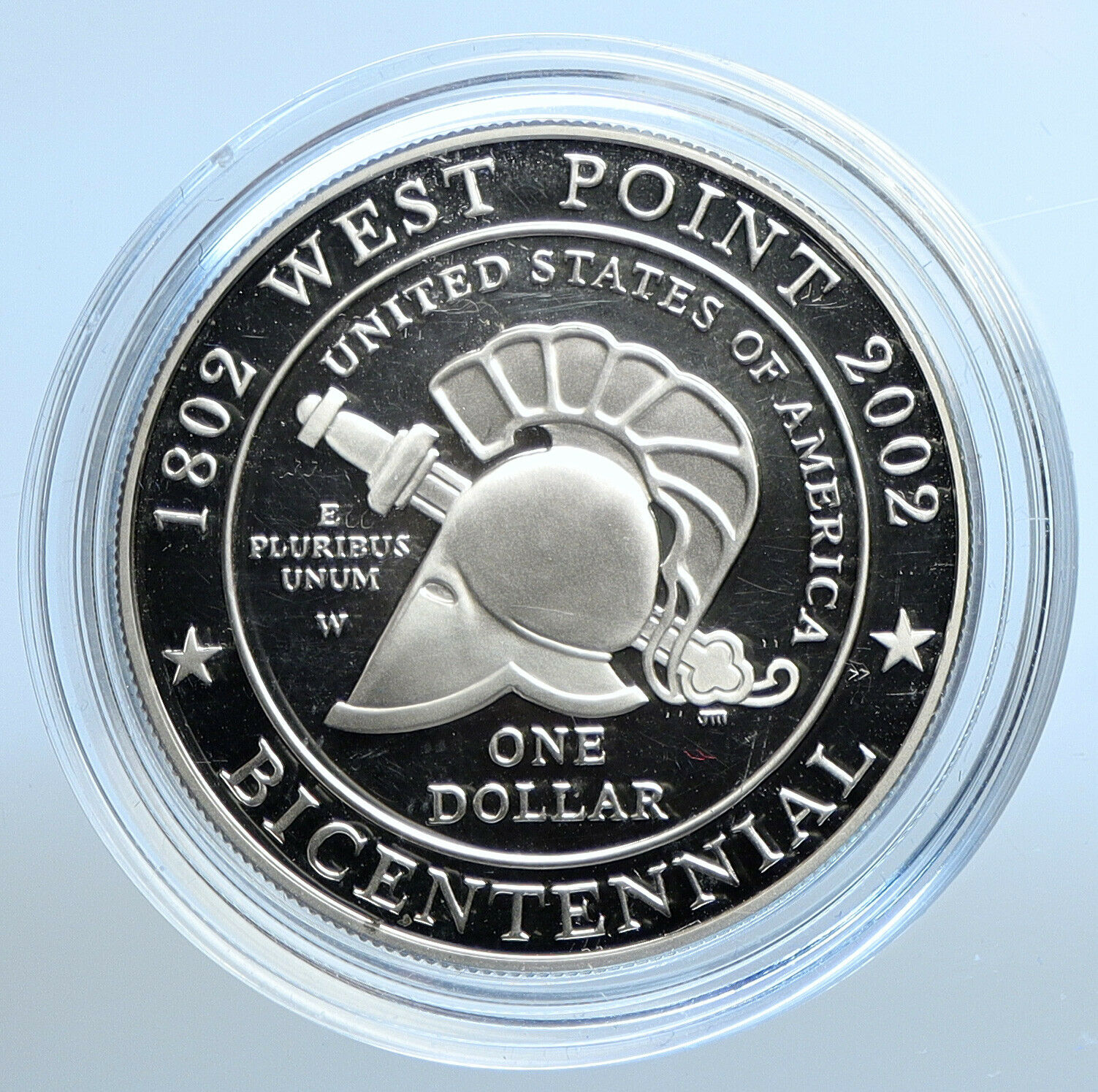 2002 W UNITED STATES West Point Bicentennial PROOF SILVER Dollar Coin i111152