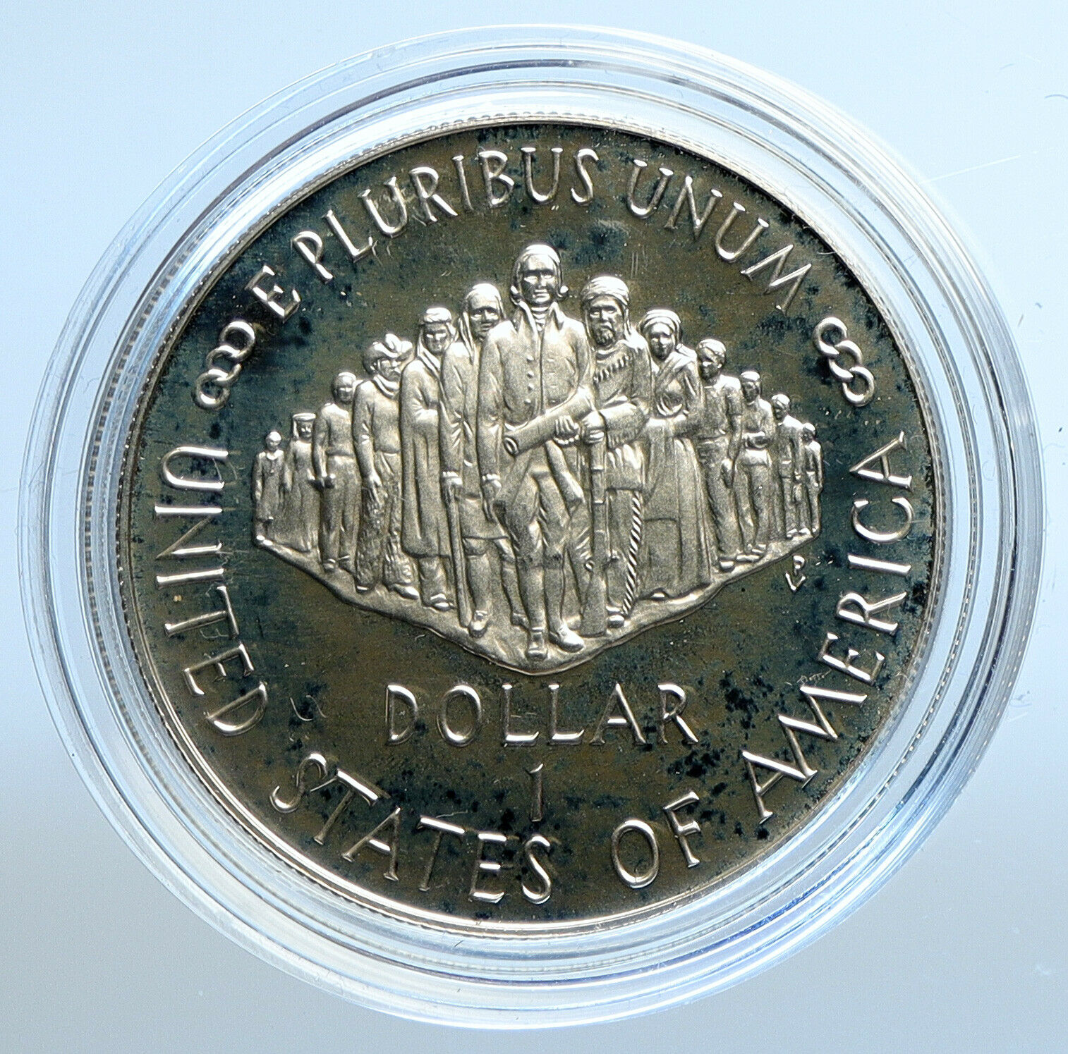 1987 S UNITED STATES Constitution Quill Scroll PROOF SILVER Dollar Coin i111168