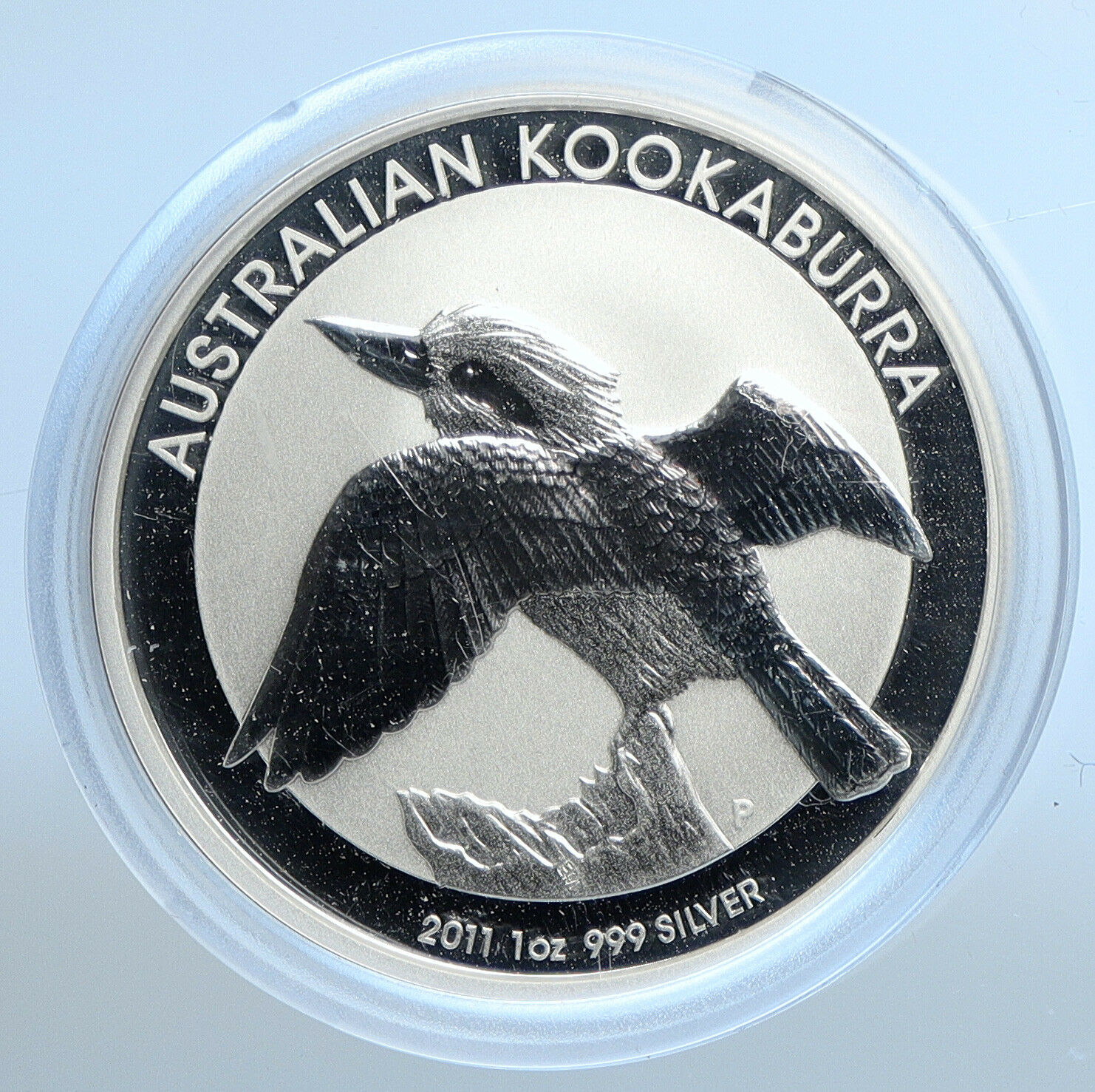 2011 AUSTRALIA Kookaburra Bird Australian 1oz Proof Silver Dollar Coin i111169