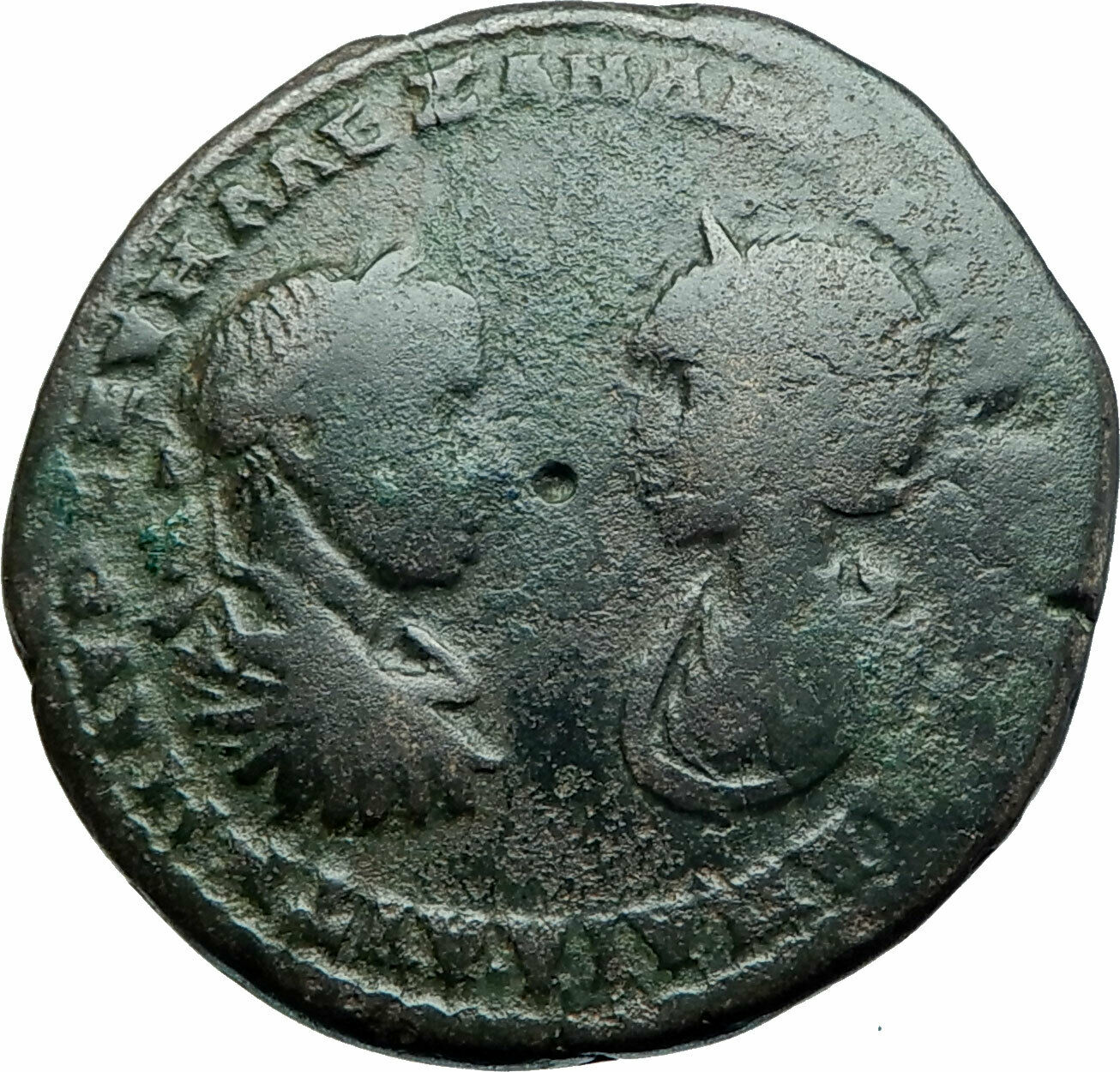 SEVERUS ALEXANDER JULIA MAMAEA Ancient Marcianopolis Roman Coin w ZEUS i79018