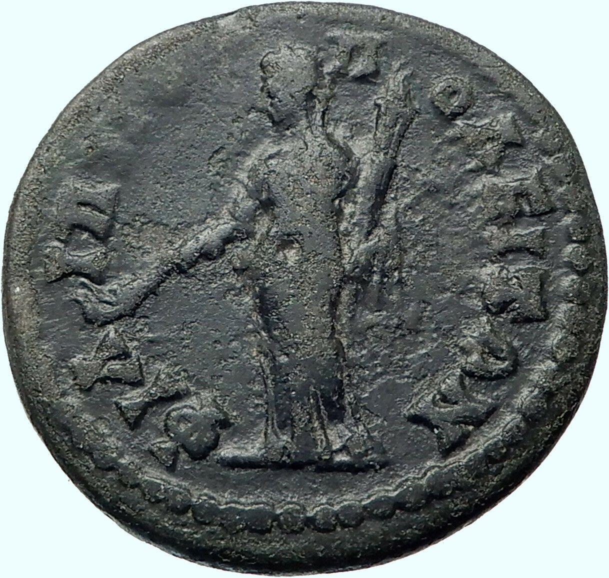 FAUSTINA II Jr. 161AD Philippopolis Thrace Demeter Torches Roman Coin i42192