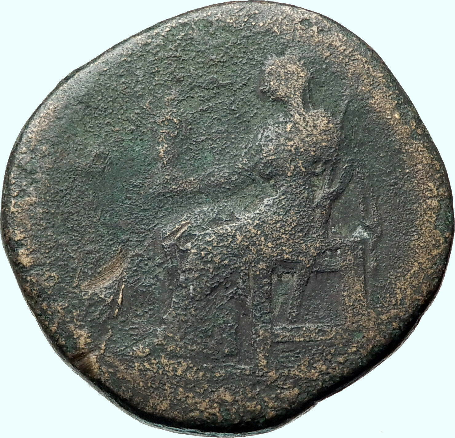 SABINA wife of HADRIAN Authentic Ancient 128AD Rome Sestertius Roman Coin i42142