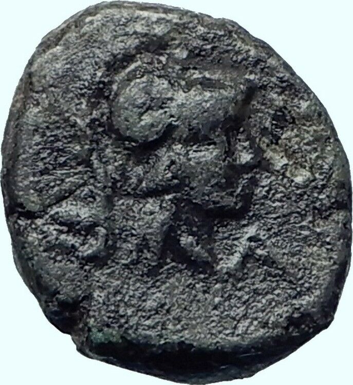 LAMPSAKOS in MYSIA 400BC Janiform Female Athena Ancient Greek Coin Rare i41623