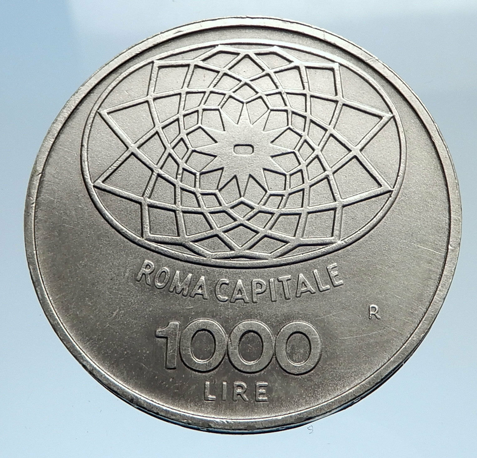 1970 ITALY Silver 1000 Lire ROME CAPITAL for 1000 Years ITALIAN Coin i74275