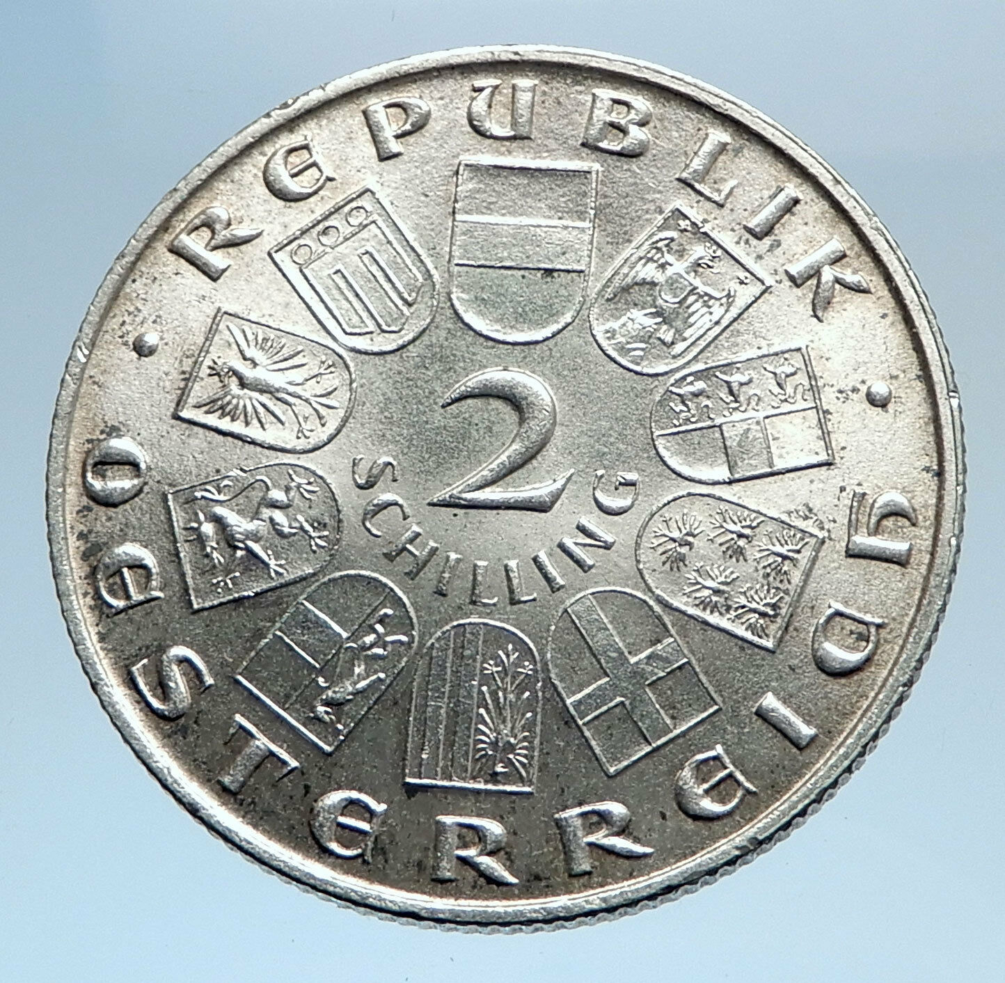 1932 AUSTRIA with Ignaz Seipel Antique Silver 2 Shillings Austrian Coin i74072