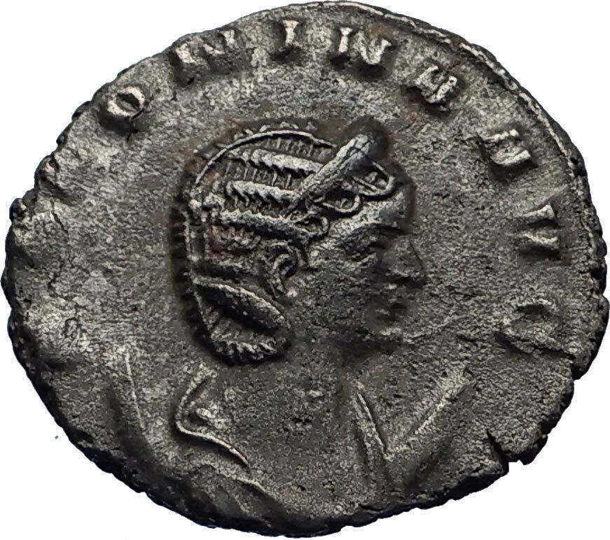 SALONINA Authentic Ancient 262AD Rome Gallienus Wife Roman Coin PUDICITIA i71767